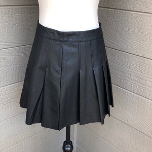 Le Lis Pleather Pleated Skirt